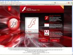 Zrzut ekranu strony oferującej Flash Playera za Premium SMS-a