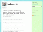 Tweeter - profil Ivy Bean