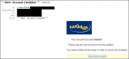 Wiadomość phishingowa wysłana do klientów LUKAS Banku