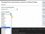 Wybór wersji instalacyjnej Adobe Readera