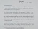 List intencyjny prezydenta Gdańska, Pawła Adamowicza, w sprawie organizacji w Gdańsku Wikimanii 2010