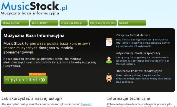 MusicStock.pl - strona główna