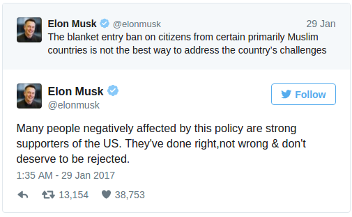 Elon Musk - tweet