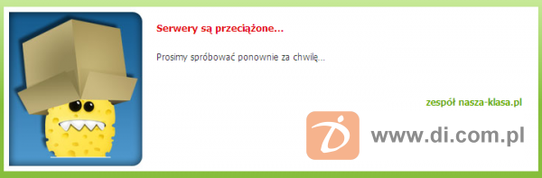 Pan Gąbka, czyli przeciążone serwery Nasza-klasa.pl