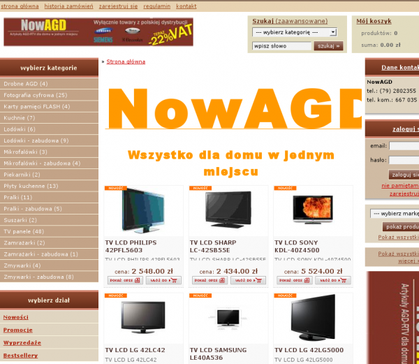 Strona główna sklepu NOWAGD