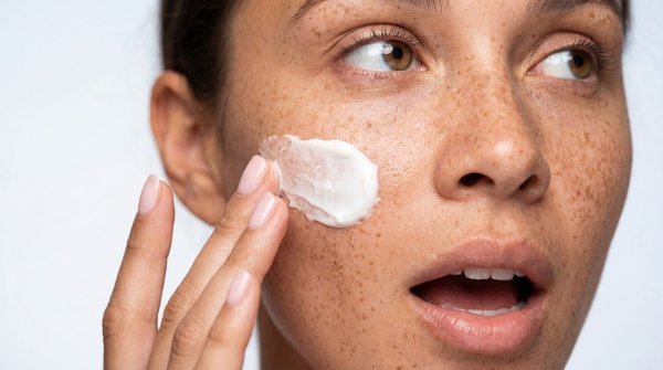  krem, twarz, uroda, kobieta