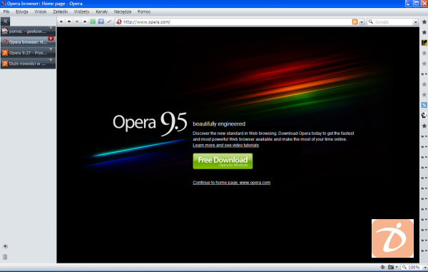 Zrzut ekranu nowej Opery