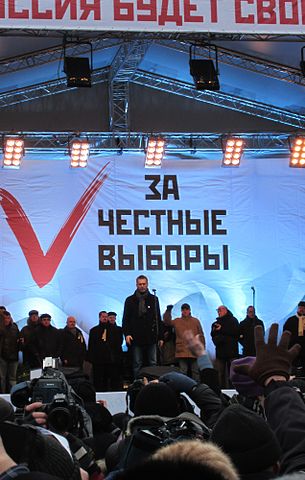 Moscow rally 24 December 2011, Sakharov Avenue -20; fot. Bogomolov.PL, CC BY-SA 3.0
