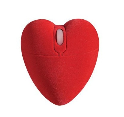Mysz komputerowa w kształcie serca