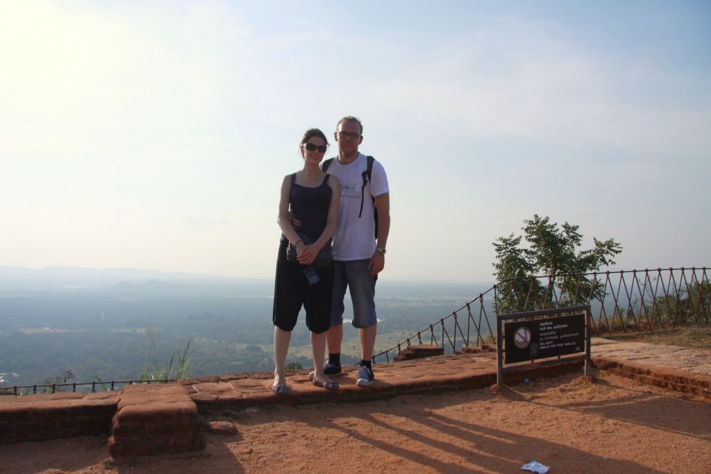 Ania i Jakub Górniccy na szczycie Sigiriyi