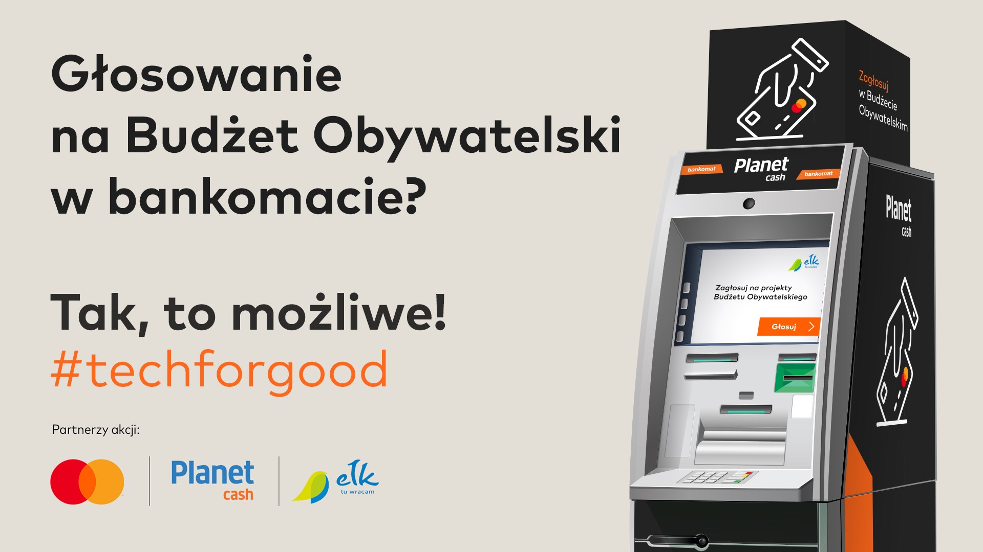 głosowanie za pomocą bankomatów