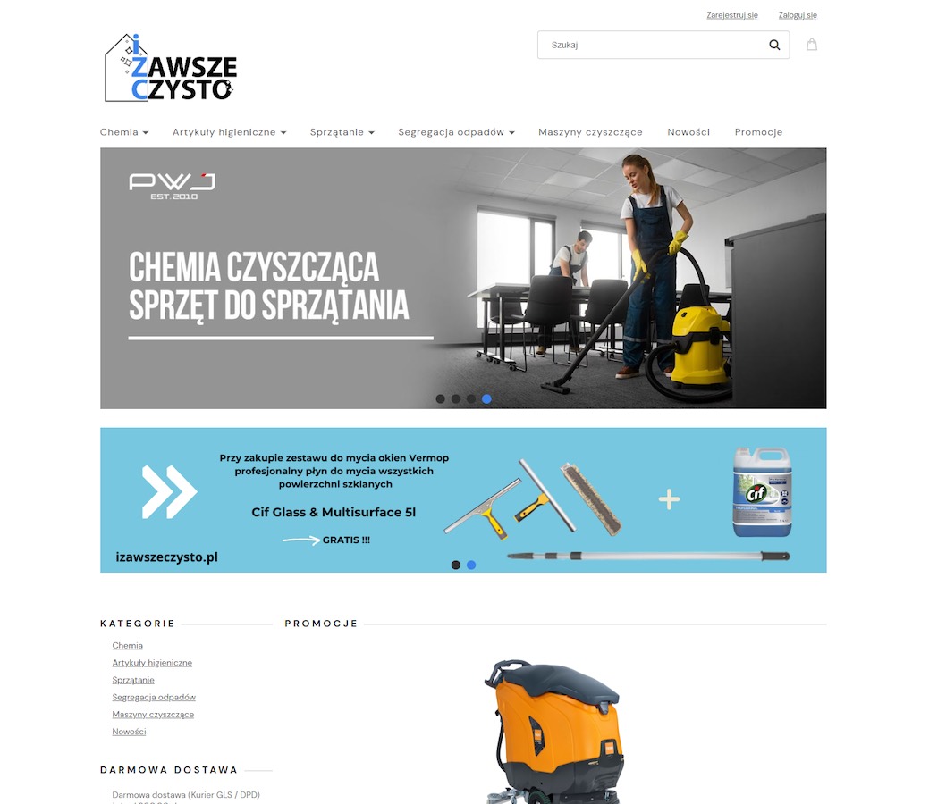 Hurtownia środków czystości | Sklep izawszeczysto.pl