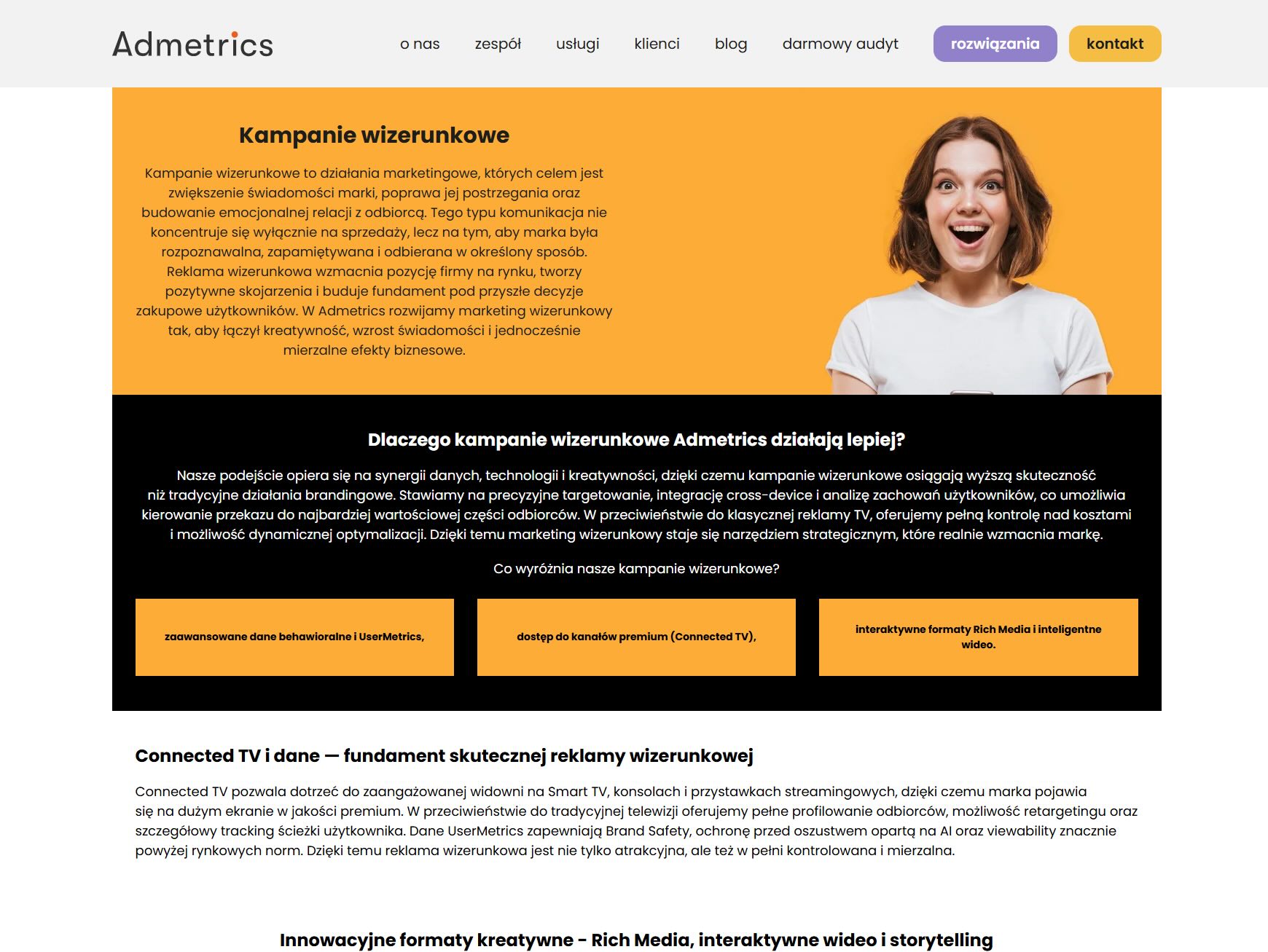 Kampanie wizerunkowe - Agencja Admetrics