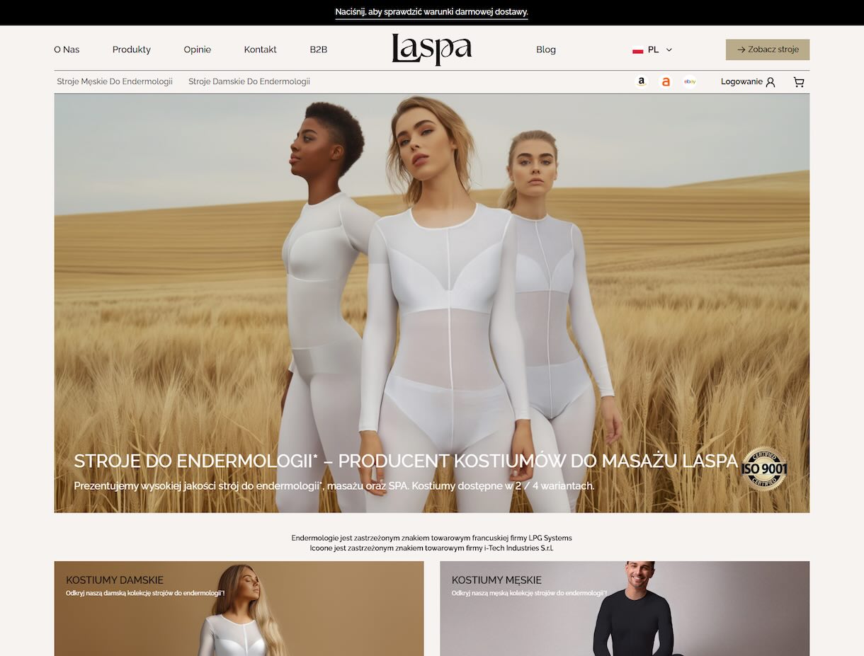 LaSpa - Producent kostiumów do masażu