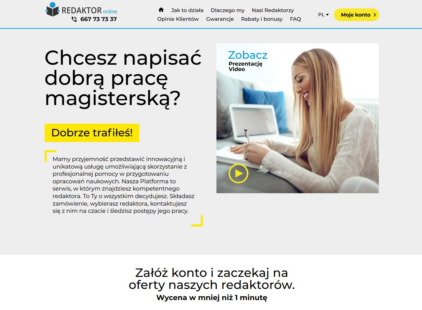 pisanie pracy magisterskiej redaktor online