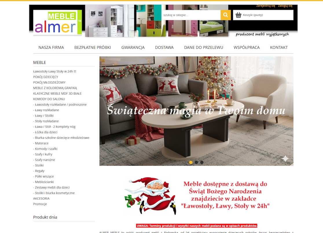 Polski producent mebli - ALMER MEBLE