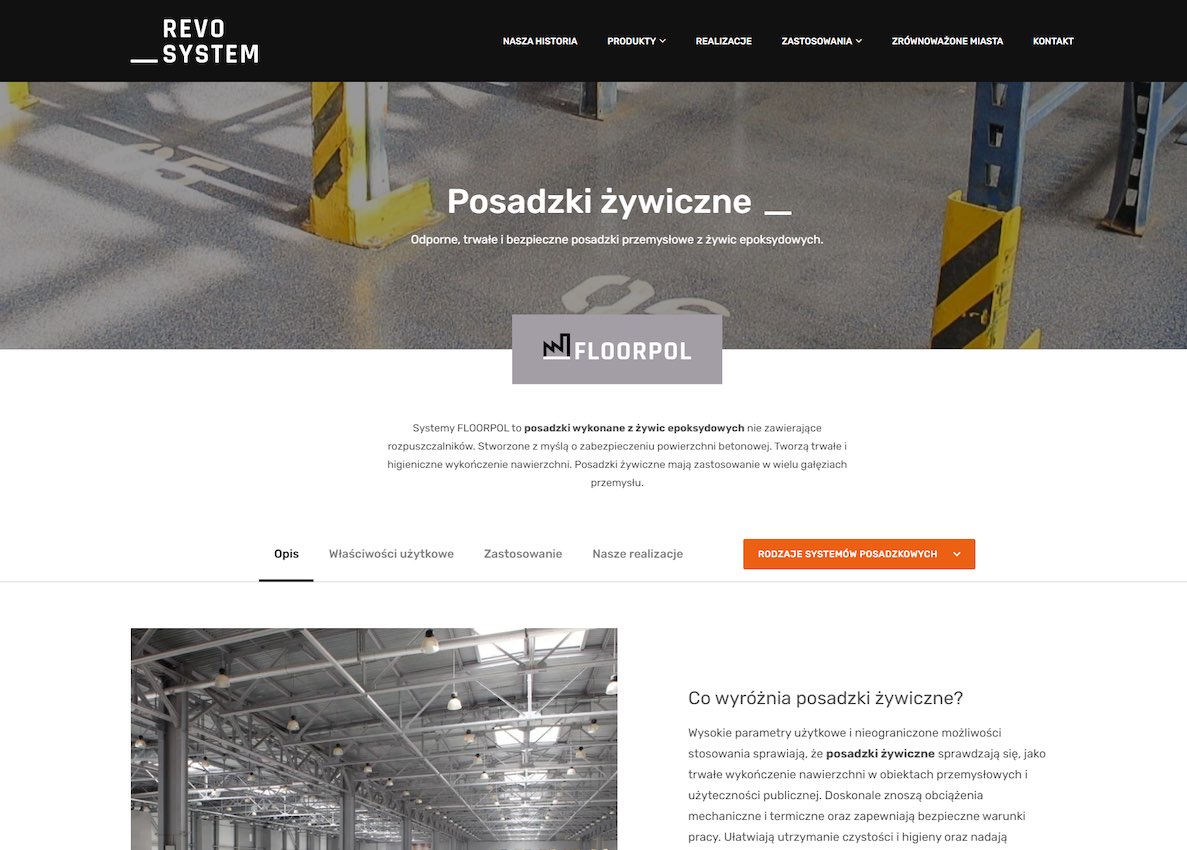 Posadzki żywiczne - Producent żywicy epoksydowej Revo System