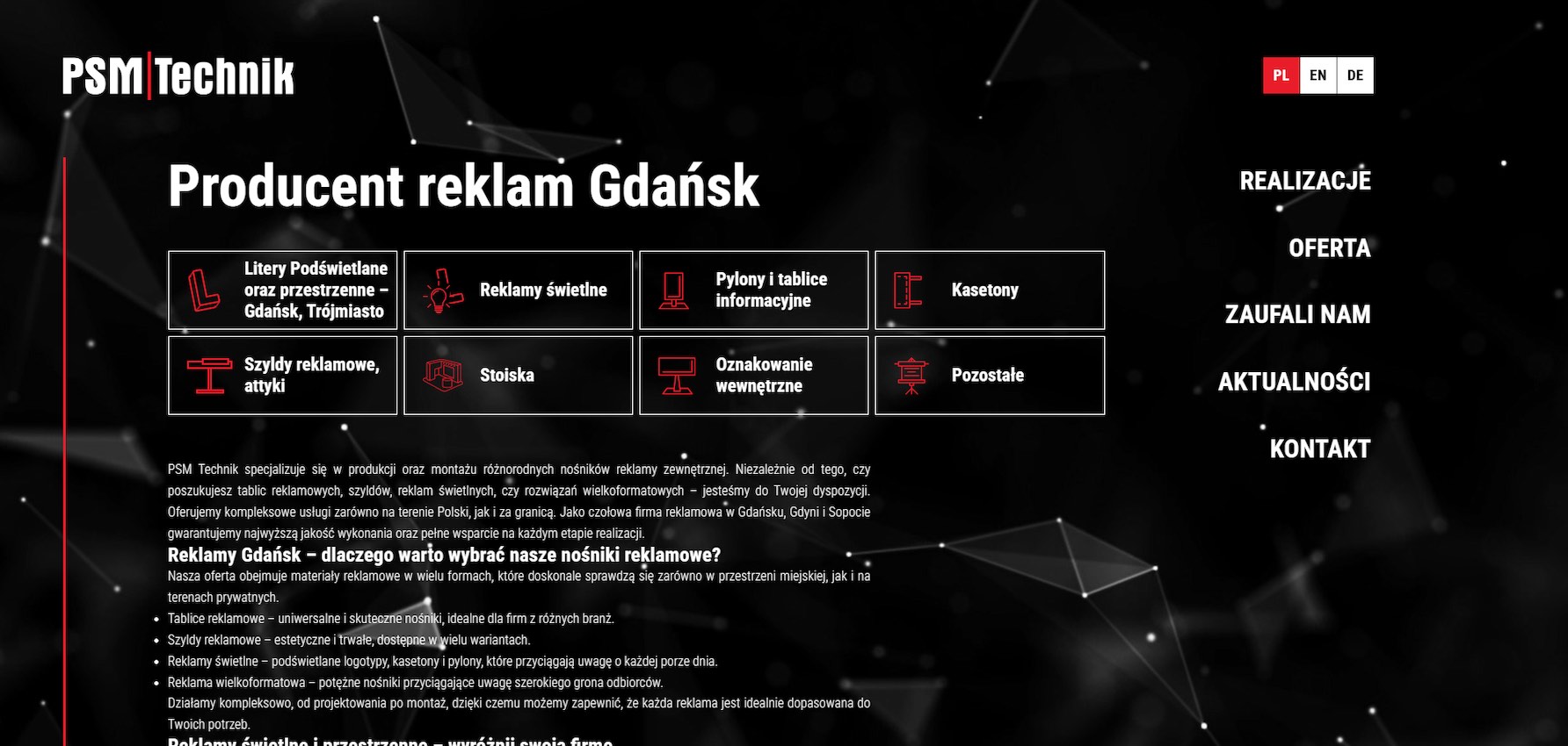 Pracownia reklamy Gdańsk PSM Technik Pracownia reklamy Gdańsk PSM Technik