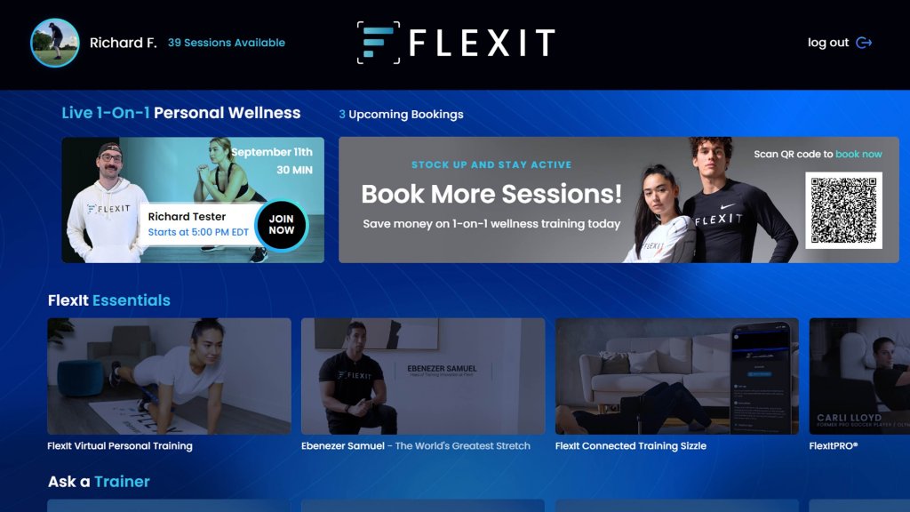 Aplikacja FlexIt do treningu personalnego na telewizorach Samsung