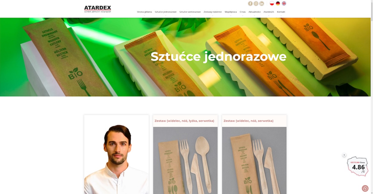 Sztućce jednorazowe - ATARDEX