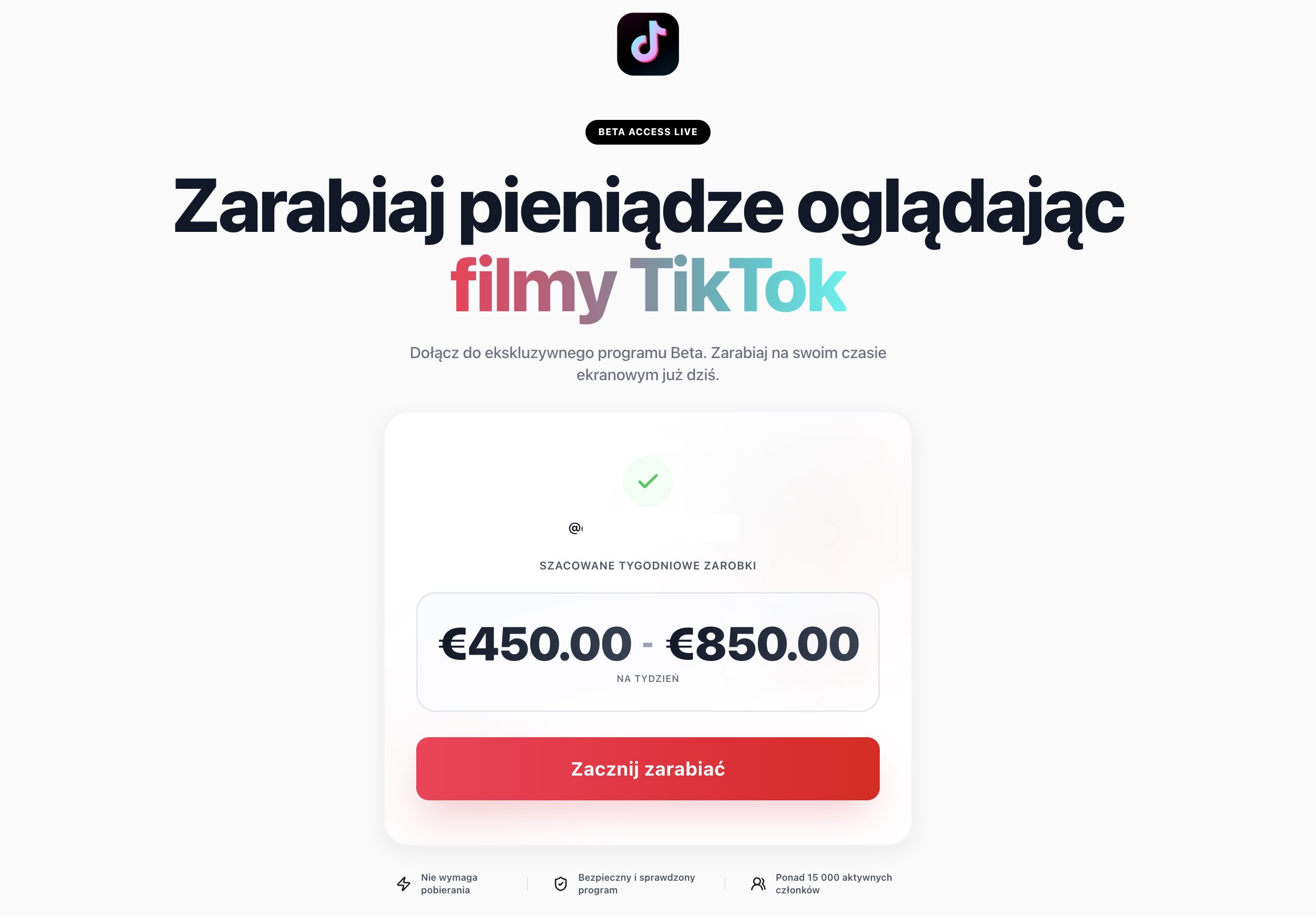 wyłudzenia na tiktoku