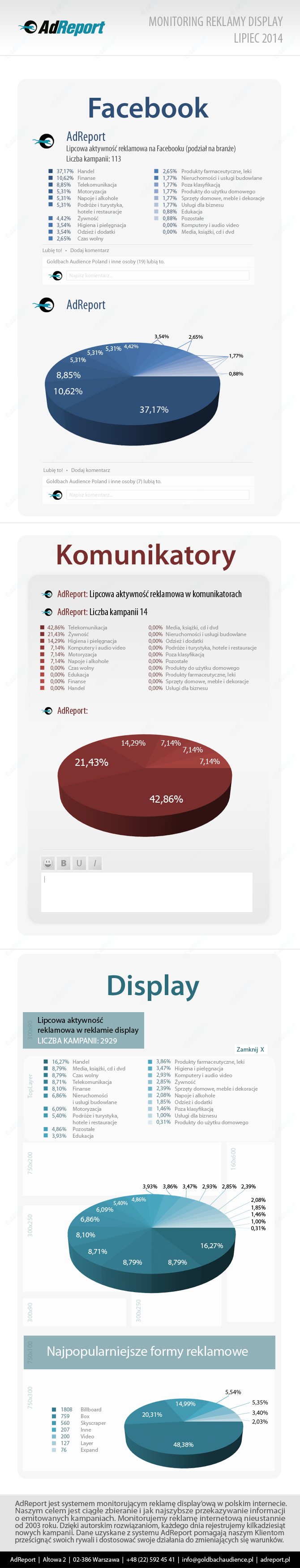 Rynek reklamy displayowej w lipcu 2014 - infografika
