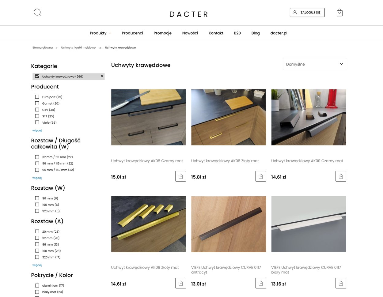 Uchwyty krawędziowe - Sklep DAC-TER