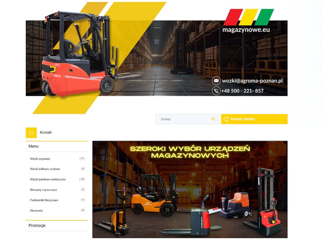 Wózki magazynowe - Sklep Magazynowe.eu