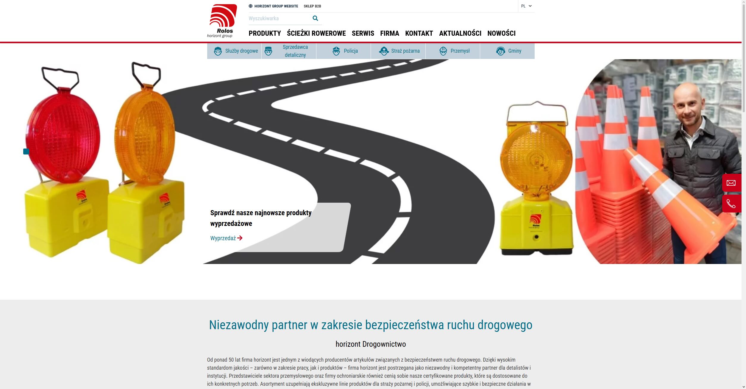 Zabezpieczenia drogowe - HORIZONT ROLOS