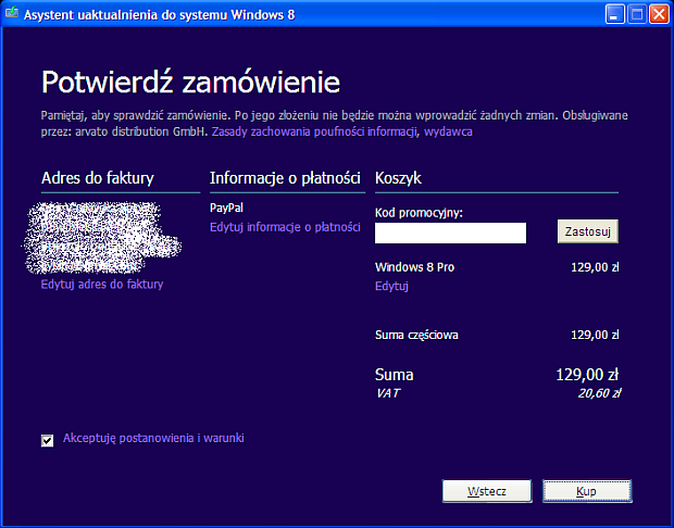 Aktualizacja systemu do Windowsa 8 - rys. 9
