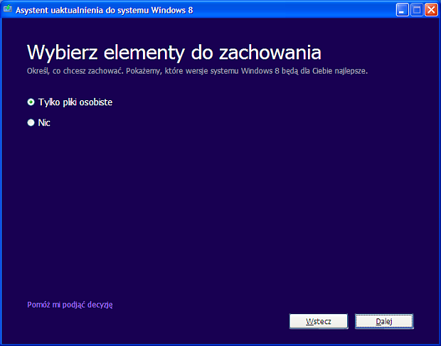 Aktualizacja systemu do Windowsa 8 - rys. 3