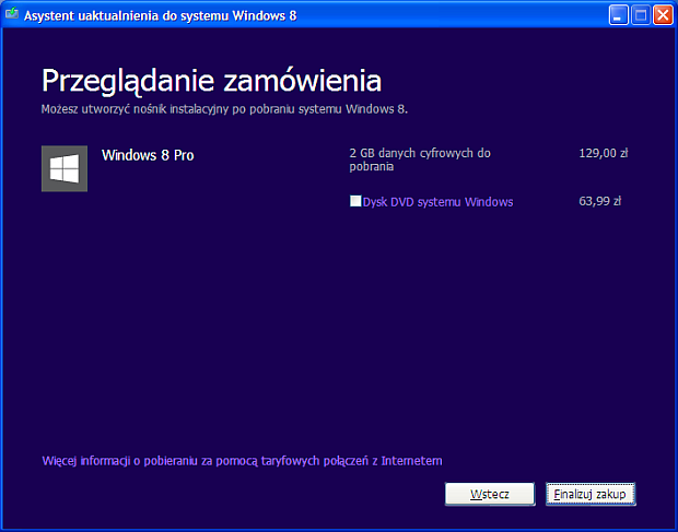 Aktualizacja systemu do Windowsa 8 - rys. 5
