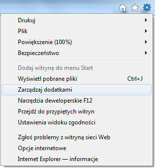 Włączanie funkcji click-to-play w Internet Explorerze - 1