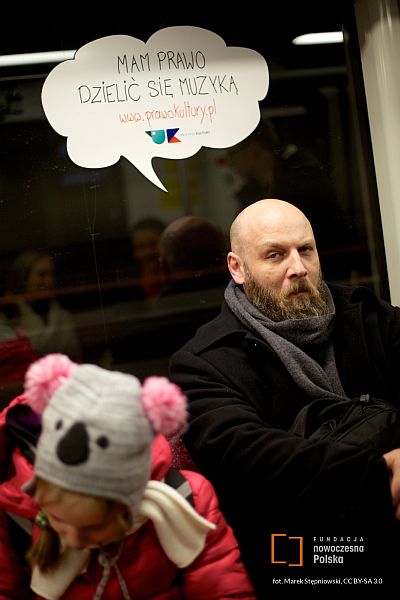 Piotr VaGla Waglowski w kampanii Prawo Kultury, fot. Marek Stępniowski, CC BY-SA 3.0