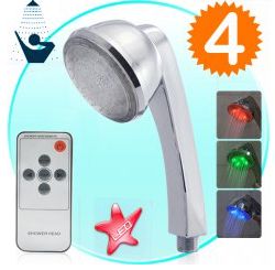LED Color Changing Shower Head with Remote
