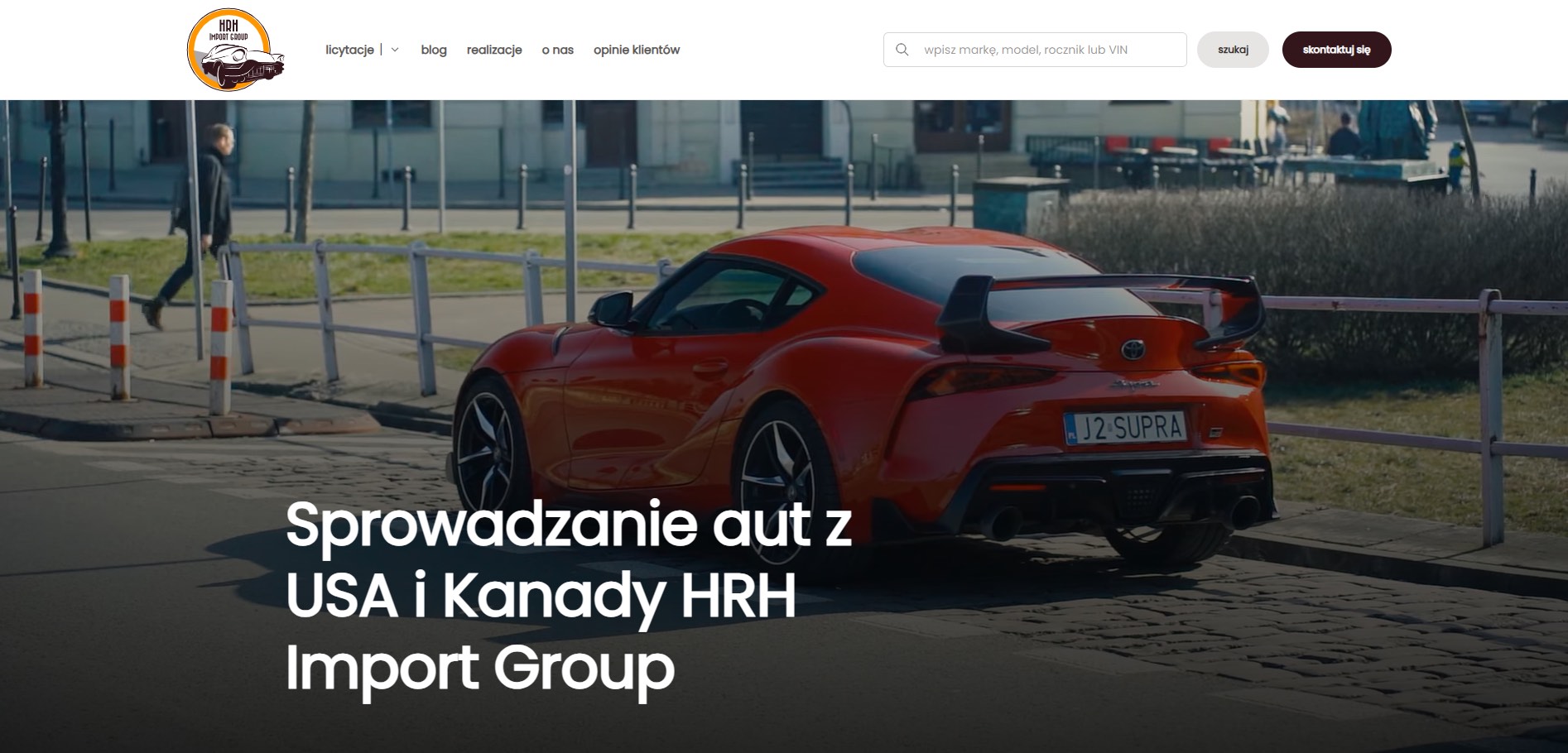 sprowadzanie aut z USA HRH Import Group