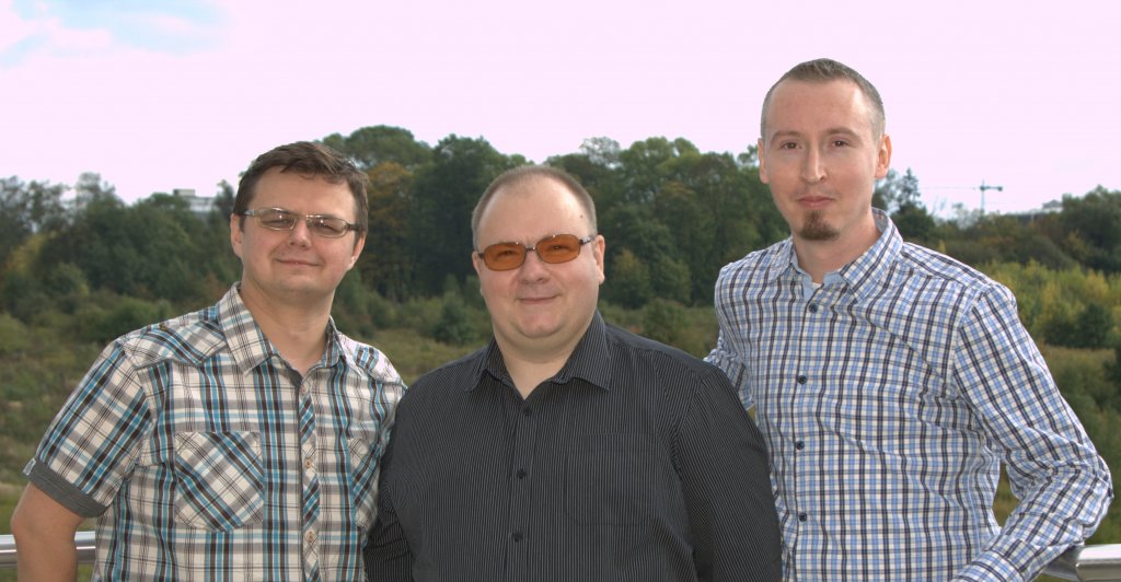 Zespół Dobrego słownika, od lewej: Sebastian Żurowski, Artur Czesak, Łukasz Szałkiewicz