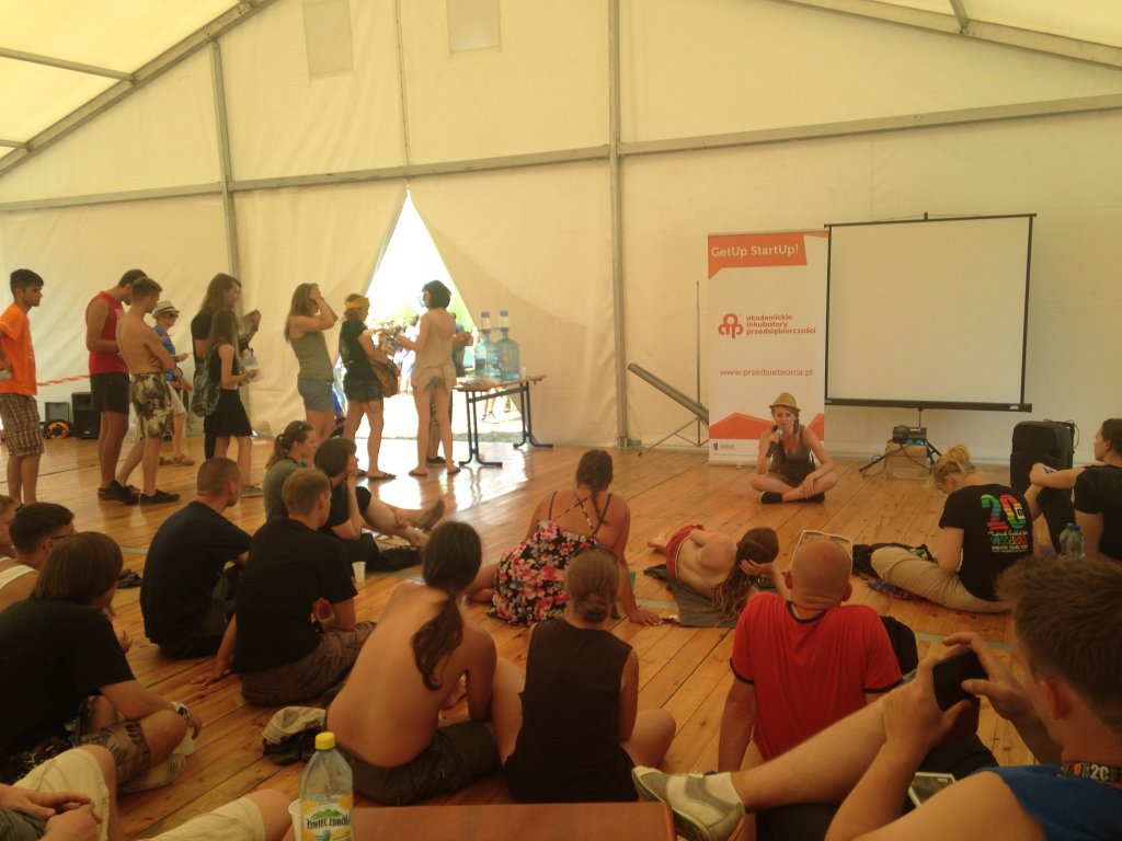 Warsztaty dla startupów na przystanku Woodstock 2014 r.