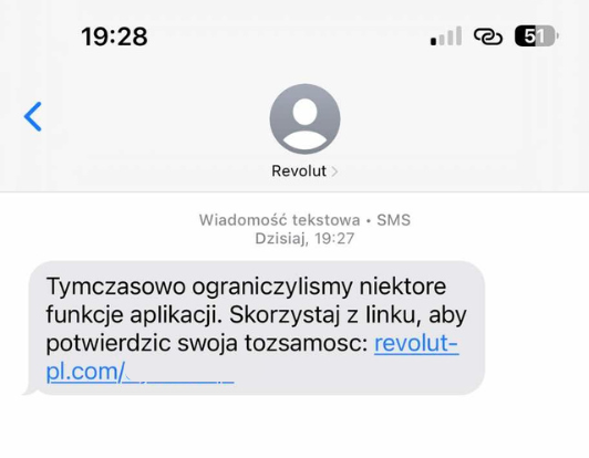 SMS od Revolut? Uważaj!