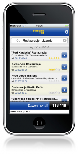Aplikacja Panorama Firm na iPhone'a