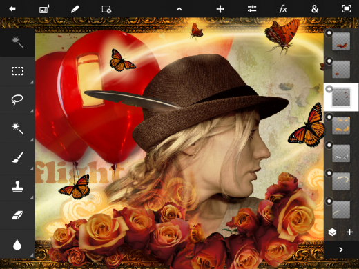 Adobe Photoshop Touch na iPada 2