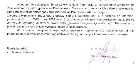 Pismo Polkowice