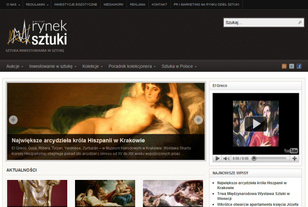 Serwis rynek-sztuki.pl ma przybliżyć metodę inwestycji w sztukę