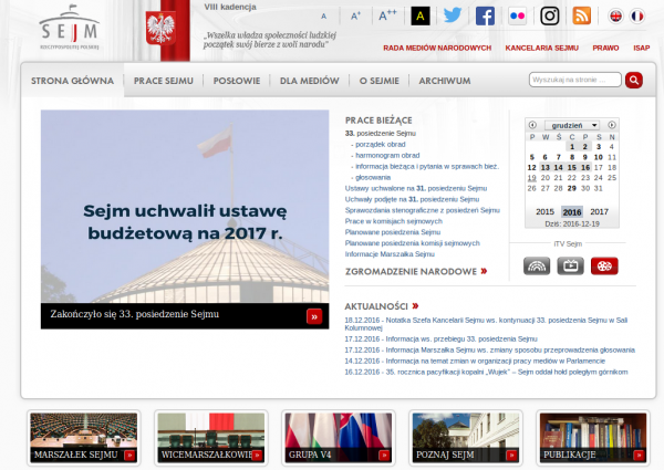 Sejm - strona główna
