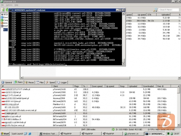 Piractwo na Wiejskiej - komputer w sejmowej sieci pobiera filmy przez sieć p2p