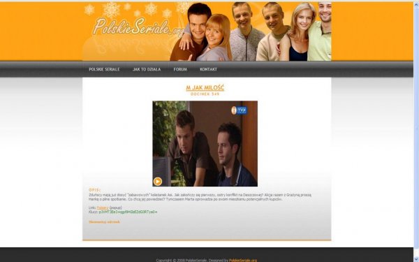Zrzut ekranu polskieseriale.org